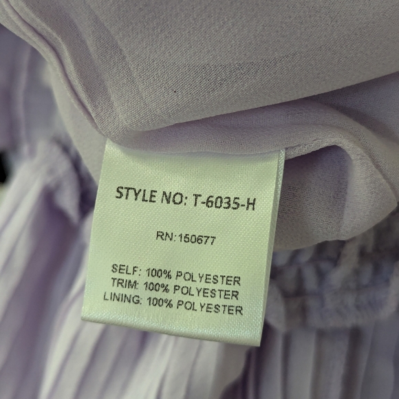 Strut and bone los Angeles lavender long sleeve ruffle shirt - Picture 3 of 7